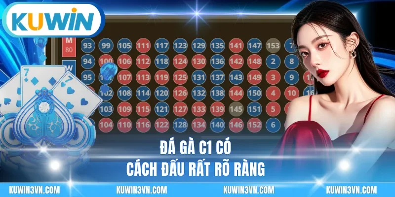 Đá gà c1 có cách đấu rất rõ ràng