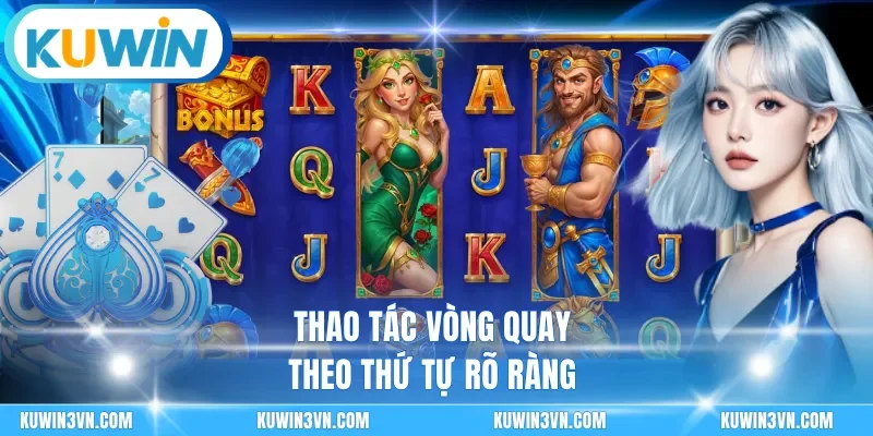 Thao tác vòng quay theo thứ tự rõ ràng