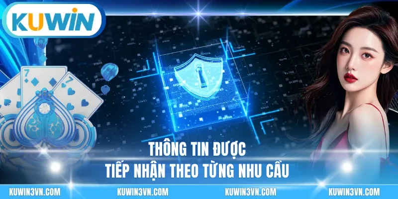 Thông tin được tiếp nhận theo từng nhu cầu